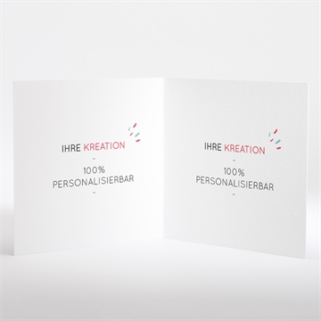 Geburtskarte blanco - 15x15cm (n46127) - Vue 2