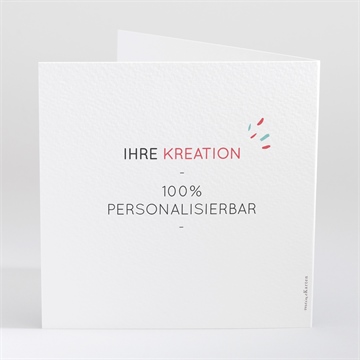 Geburtskarte blanco - 15x15cm (n46127) - vue 3