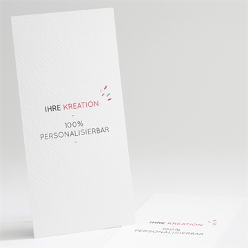 Menükarte Hochzeit blanco - 10x21cm (n221117)