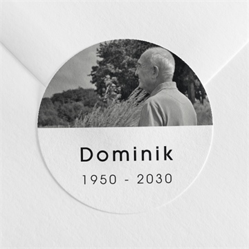 Aufkleber Trauer fotoauswahl