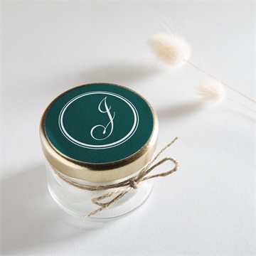 Aufkleber Trauer zartes monogramm - Vue 2