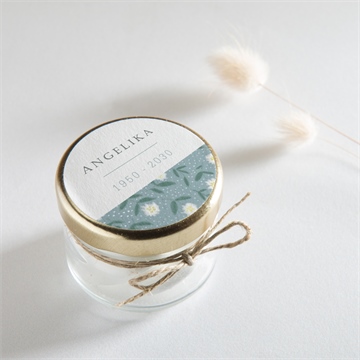 Aufkleber Trauer blumige skizze - Vue 2