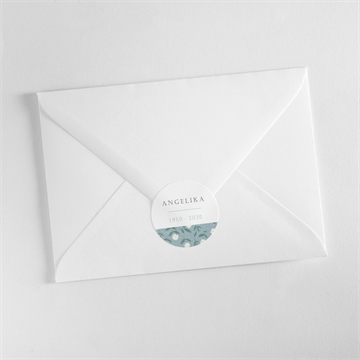 Aufkleber Trauer blumige skizze - vue 3