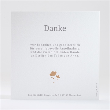 Trauerdanksagung kraftprägung - Vue 2