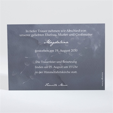 Trauerkarte besinnung - Vue 2