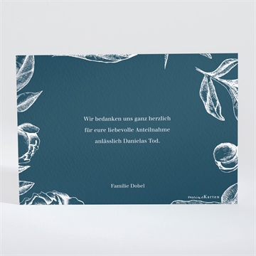 Trauerdanksagung blumenzeichnung - Vue 2