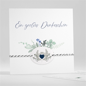 Trauerdanksagung souvenir - saatpapier