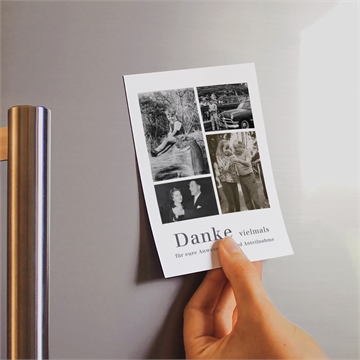 Trauerdanksagung memento - magnet - Vue 2