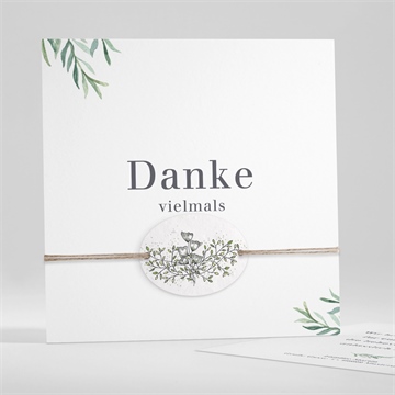 Trauerdanksagung memento - saatpapier