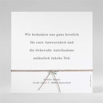 Trauerdanksagung memento - saatpapier - vue 3