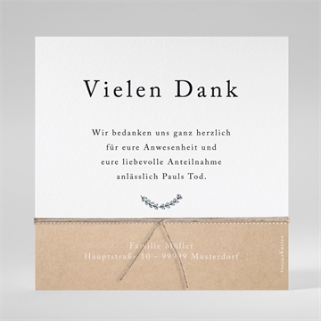 Trauerdanksagung andenken - saatpapier - vue 3