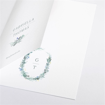 Kirchenheft Hochzeit aquarell poesie mit initiale - Vue 2