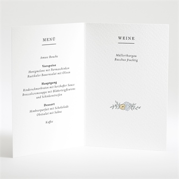 Menükarte Hochzeit liebespaar - Vue 2