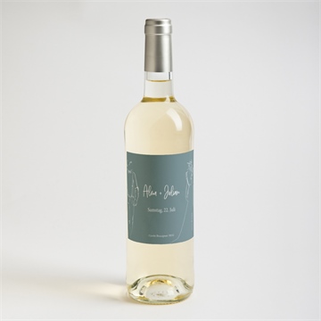 Flaschenetikett Hochzeit liebeszeichnung - Vue 2