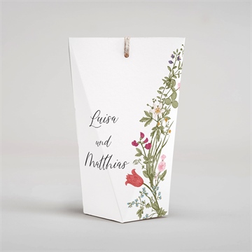 Geschenkbox Hochzeit gravur mit ländlichem motiv 2 - Vue 3