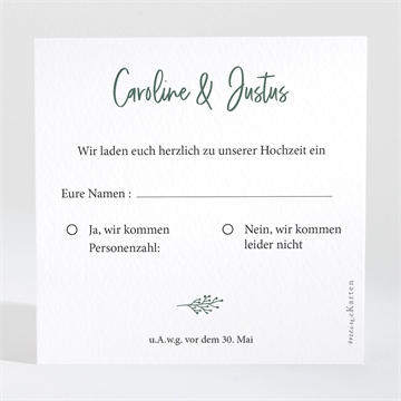 Antwortkarte Hochzeit ref. N3001681