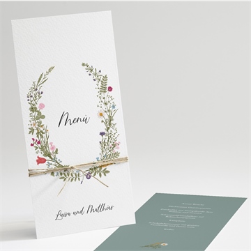 Menükarte Hochzeit ref. N221151