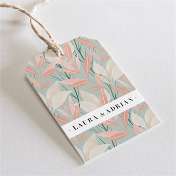 Geschenkanhänger Hochzeit blättersamen