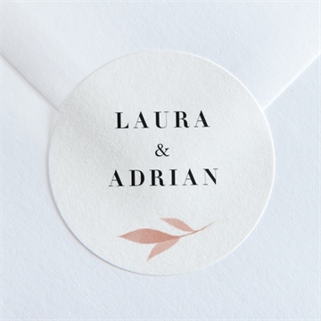 Aufkleber Hochzeit blättersamen