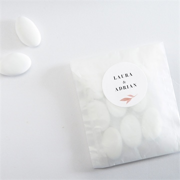 Aufkleber Hochzeit blättersamen - Vue 4