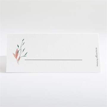 Tischkarte Hochzeit blättersamen - Vue 2