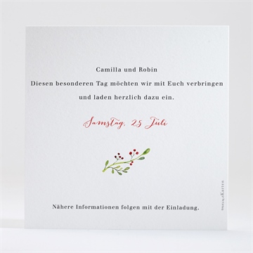Save the Date Karte frühlingsgefühle - Vue 2