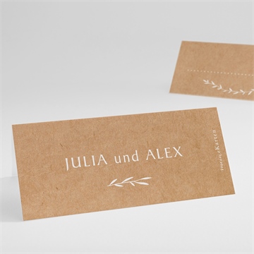 Tischkarte Hochzeit boheme schick