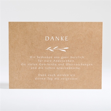 Dankeskarte Hochzeit boheme schick - Vue 2