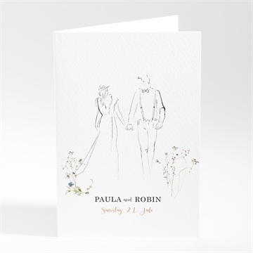 Menükarte Hochzeit zu zweit