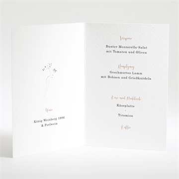 Menükarte Hochzeit zu zweit - Vue 2
