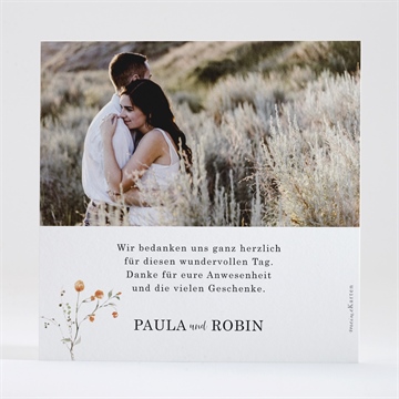 Dankeskarte Hochzeit zu zweit - Vue 2