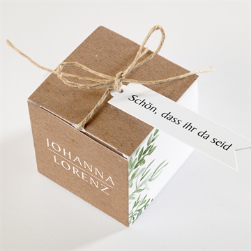 Geschenkbox Hochzeit blätterschmuck - vue 3