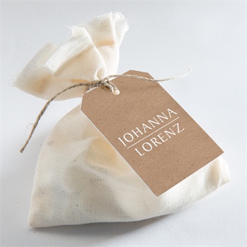 Geschenkanhänger Hochzeit blätterschmuck - Vue 2