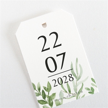 Geschenkanhänger Hochzeit blätterschmuck - vue 3