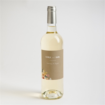 Flaschenetikett Hochzeit land und poesie - Vue 2