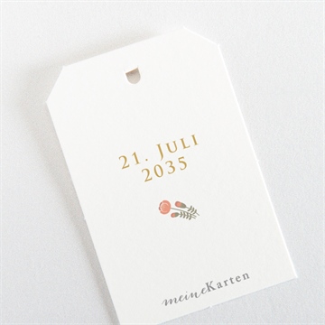 Geschenkanhänger Taufe blumenalphabet mädchen - vue 3