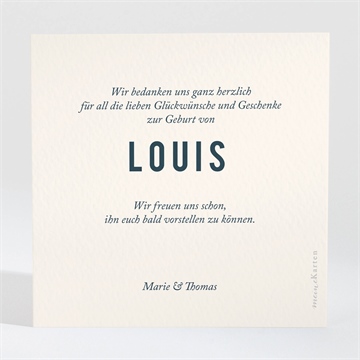 Dankeskarte Geburt baby love - Vue 2