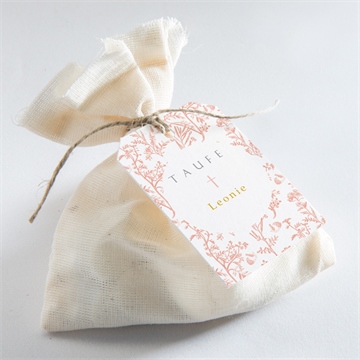 Geschenkanhänger Taufe vintage natur - Vue 2