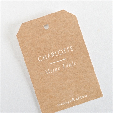 Geschenkanhänger Taufe veredelung auf kraft - vue 3