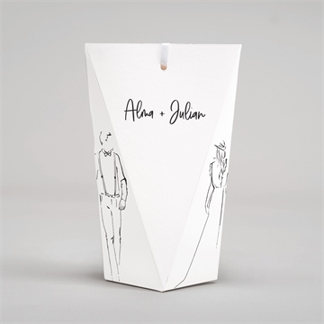 Geschenkbox Hochzeit blühende schönheit - schachtel - vue 4