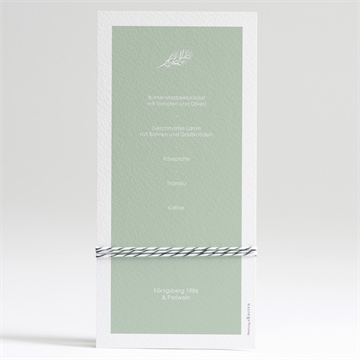 Menükarte Hochzeit blühende schönheit - Vue 2