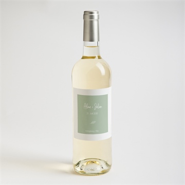 Flaschenetikett Hochzeit blühende schönheit - Vue 2