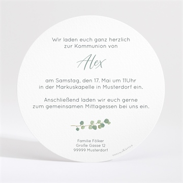 Einladung Kommunion anmut - Vue 2