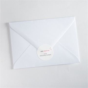 Sticker Geburt blanco - rund*4cm (n360854) - vue 3