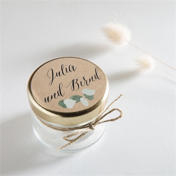 Aufkleber Hochzeit eukalyptus rustikal - Vue 2