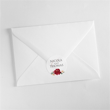 Aufkleber Hochzeit mohnblumen - Vue 3