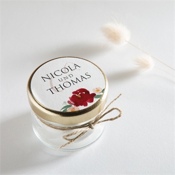 Aufkleber Hochzeit mohnblumen - Vue 2