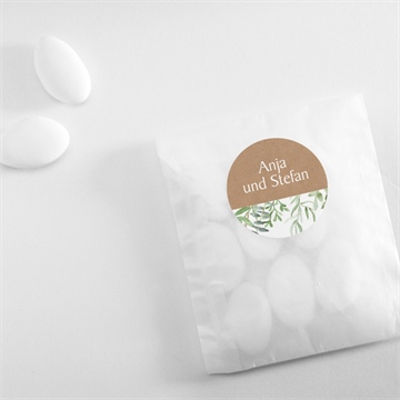 Aufkleber Hochzeit zierliches laub - Vue 4