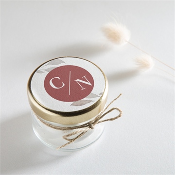 Aufkleber Hochzeit eleganz in rosa - Vue 2