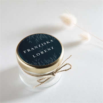 Aufkleber Hochzeit königsblau - Vue 2